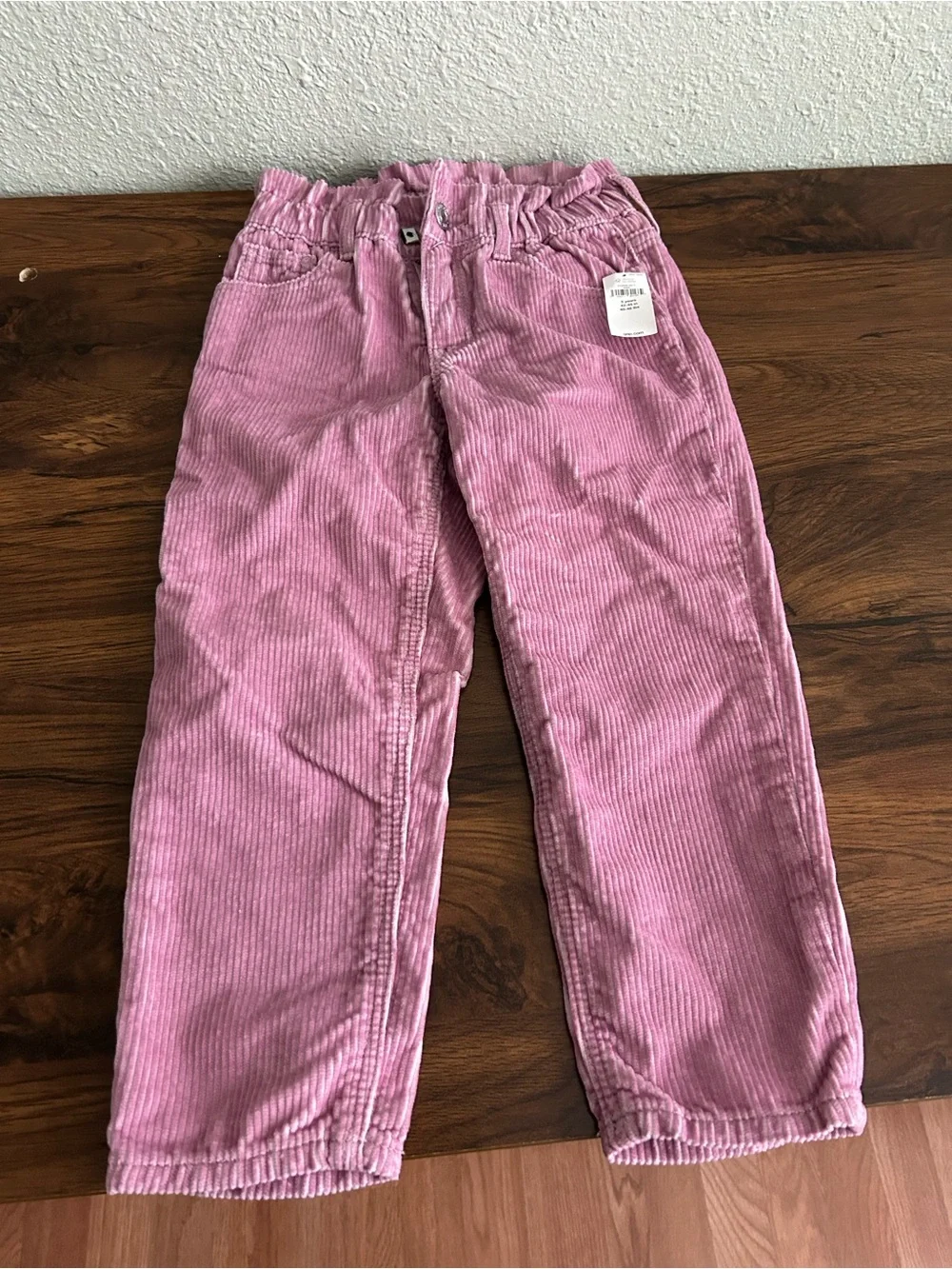GAP Girls Pink Corduroy Elastic-Waist Pants. Size 5 year